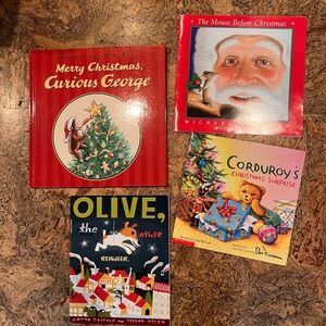 Set of 4 Christmas Children's Books